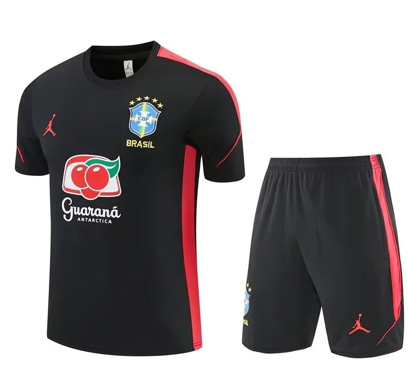 AAA Quality Brazil 26/27 Black/Red Training Kit Jerseys